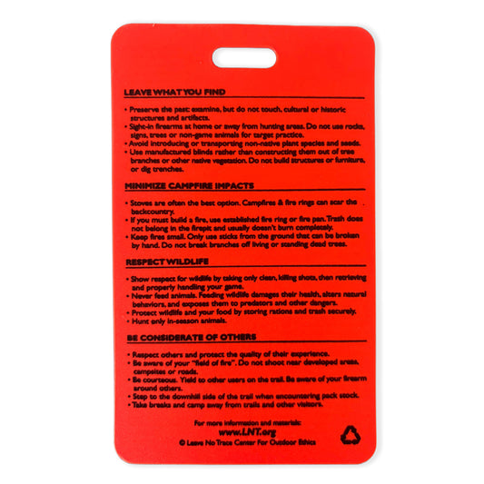 Hunting Ethics Reference Card (Tags)