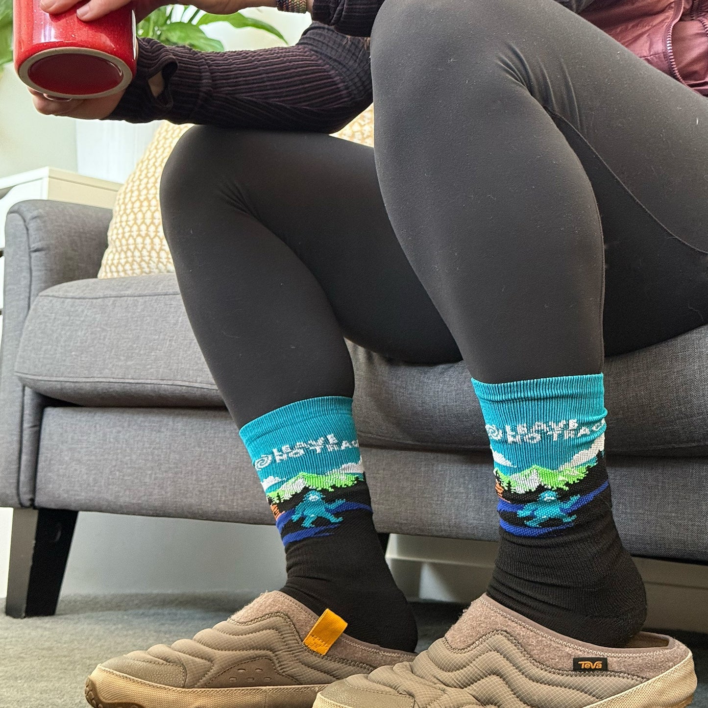 Bigfoot in the Outdoors Wool Sock