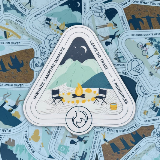 Minimize Campfire Impact Sticker