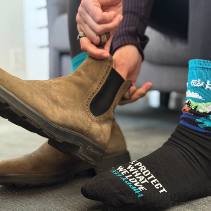 Bigfoot in the Outdoors Wool Sock