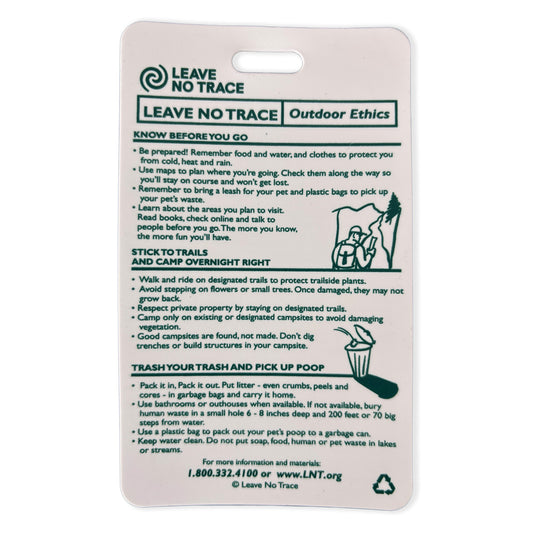 Outdoor Ethics Reference Card (Tags)