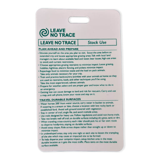 Stock Use Ethics Reference Card (Tags)