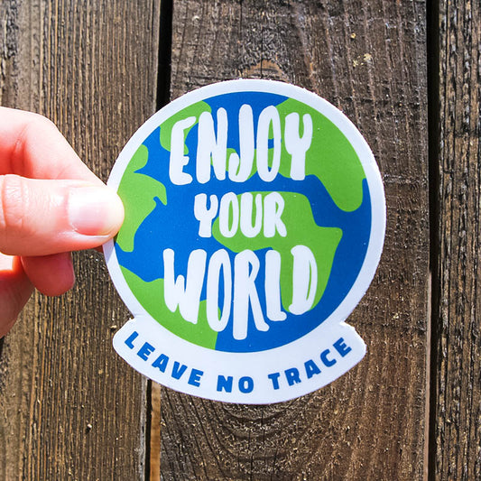 Enjoy Your World Sticker