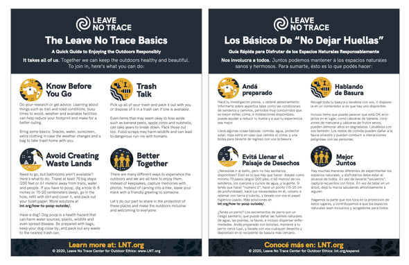 Leave No Trace Basics Poster